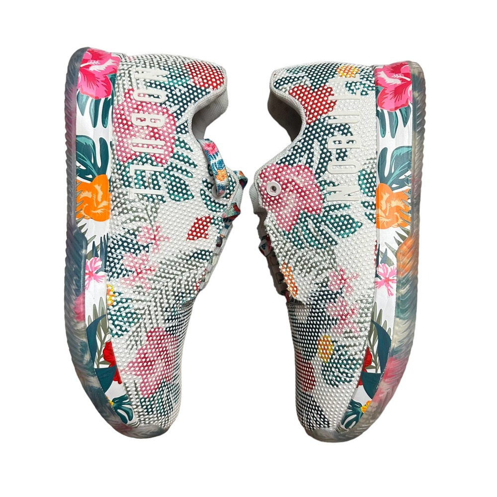 No Bull Women’s Floral Court Trainer White Sz 7.5